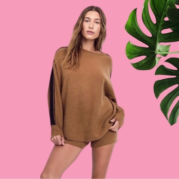 NEW Set Victorias Secret Luxury Butterscotch Cashmere Short Sweater 31202 - Picture 2 of 12